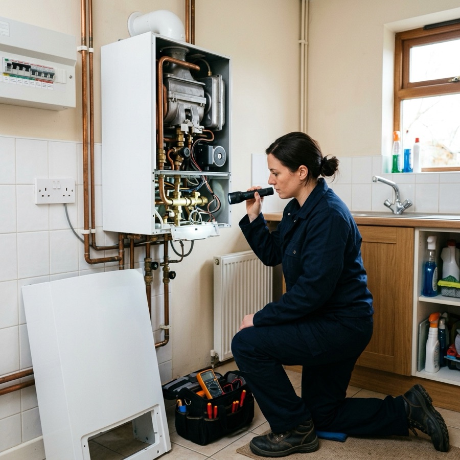 Boiler service or repair